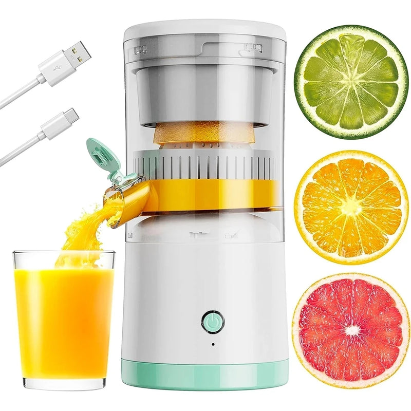 Espremedor de laranja elétrico Juicer Máquina de suco de frutas Carregamento USB