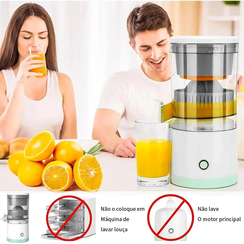 Espremedor de laranja elétrico Juicer Máquina de suco de frutas Carregamento USB